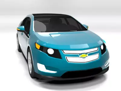 CHEVROLET VOLT 2012 LOWPOLY Low-poly 3D model