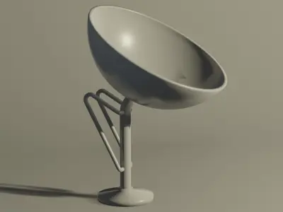 Satellite dish Low-poly 3D model buy