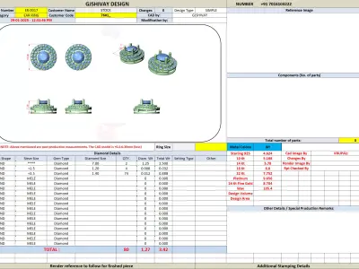 Luxury Halo Diamond Stud Earrings CAD Model 3DM STL Files 3D print model