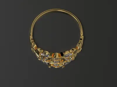 Inda Melia ring 3D print model