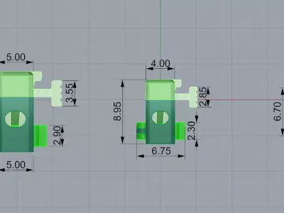  Box Clasp for Tennis 3D print model