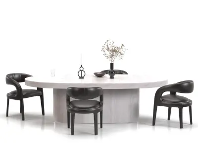 Dining set 08 3D model