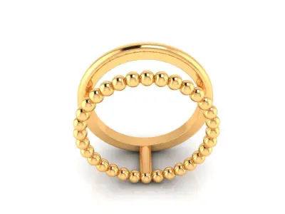 Ring M160 The luxury female abstract ring wedding 3D print model