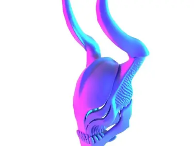 Wendigo Bone skull mask toy 3D print model