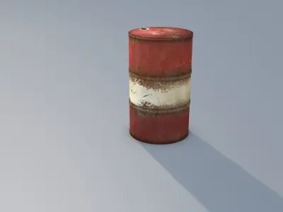 Construction  and Parking PBR Props Low-poly 3D model