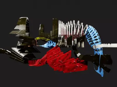 Fish 1 futuristic car Free 3D model