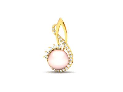Solitaire Women Pendants 3dm STL OBJ FBX Render Details 3D print model