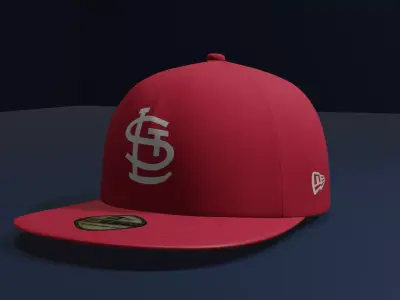 St Louis Cardinals Baseball Hat 3D model