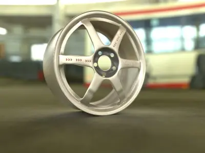Volk car rims - multiple looks 3D model