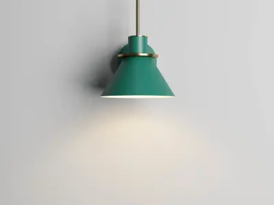 Nordic Metal Sconce wall light Low-poly 3D model