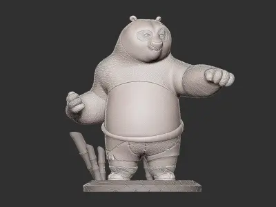kung fu panda po 3D print model