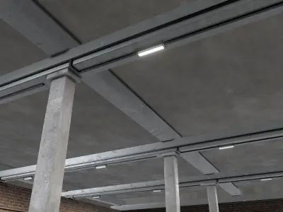 Underground Parking interior 3D model