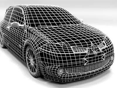 RENAULT MEGANE RS COUPE Low-poly 3D model