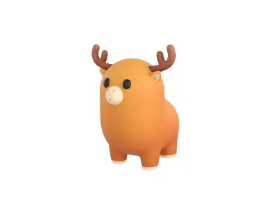Deer Character 3D model