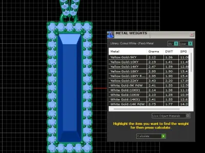 BLUE SAPPHIRE HEART LOCKET SET 3D PRINTABLE MODEL  3D print model