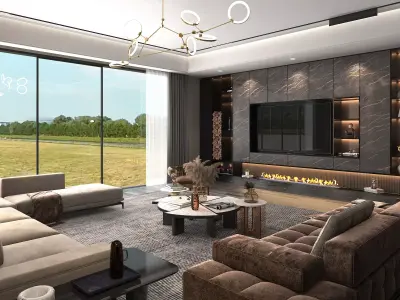 Living Room Scene 2 3D model