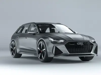 2020  Audi RS6 3D model