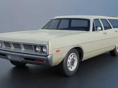Dodge Polara Station Wagon 1969  3D print model