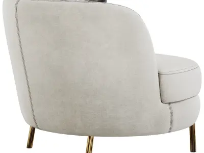 FH 7234 Luxury Sofa Set Low-poly 3D model