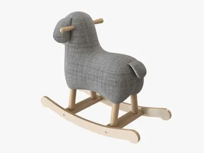 Rocking lamb ride-on 3D model