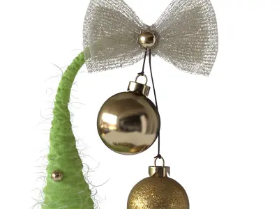 Christmas tree on legs 3D model
