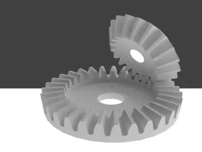 bevel gear 3D print model