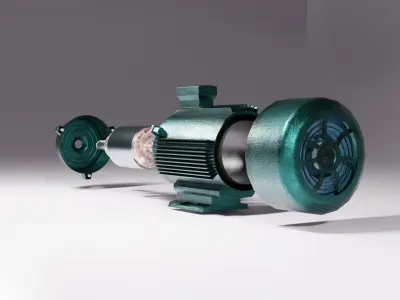 3 Phase synchronous  motor  3D model