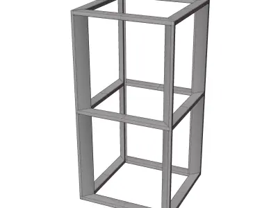 Metal Stand Low-poly 3D model