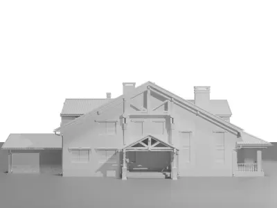 Simple house 3D model purchase