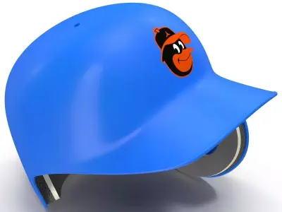 Batting Helmet Baltimore Orioles 3D model