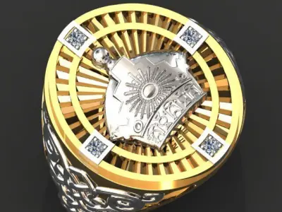 crown ring 3D print model get