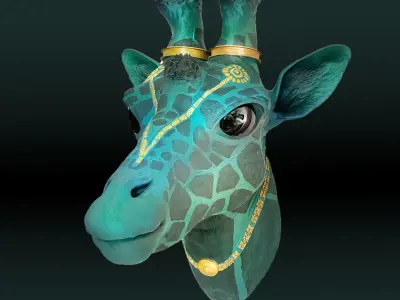 Fantasia Fauna-Girikirti-Giraffe 3D Model 3D print model