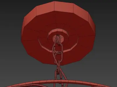 Gold Pendant 3D model