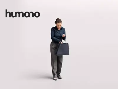 Humano Woman opening car 2011-9 3D model