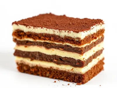 Tiramisu Dessert Layered Cake model pack Low-poly 3D model