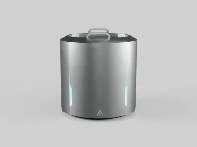 Low Poly Scifi Battery Pack Free low-poly 3D model