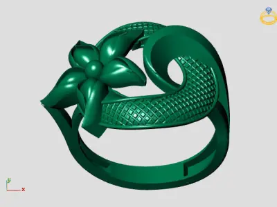 Women Plain Ring STL Models Womens Ring 3dmodels 3D print model 3D print model 4