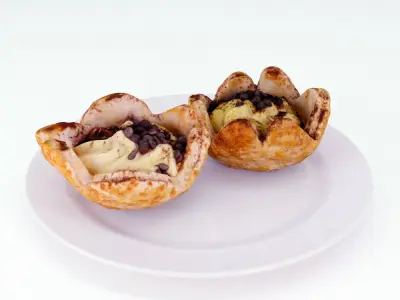 Pastries Desserts 3D model