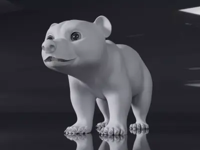 Bear Cub 3D Model 3D model