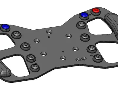 FORMULAR B1 BASE -STEERING WHEEL FOR SIM RACING 3D model