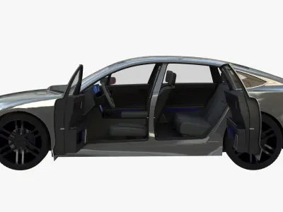 Electric car 3D model