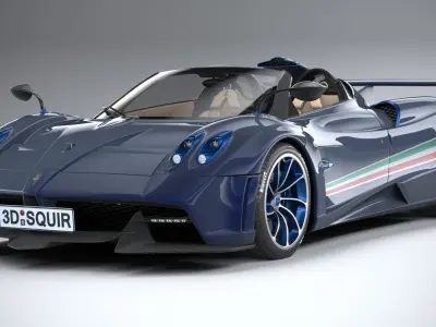Pagani Huayra Tricolore 2021 3D model