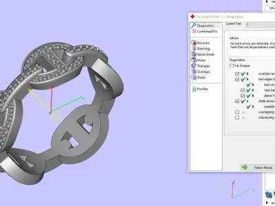 Fashion Ring 3D print model 2