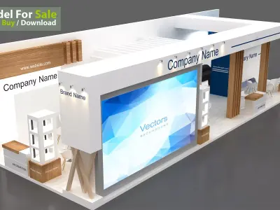 Exhibition booth 3D model