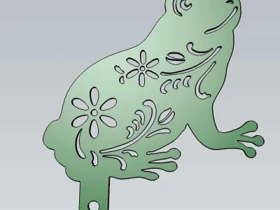 Wonderful Artificial Frog Home and Garden Outdoor Lawn Decor 3D model