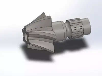 HELICAL BEVEL GEAR 3D model