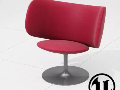 PlusHalle Stella Chair UE4 Low-poly 3D model