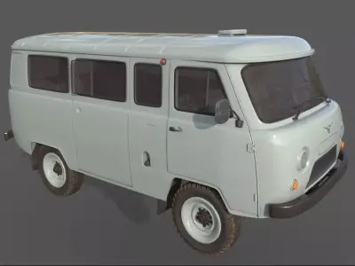 3d model UAZ-2206 3D model