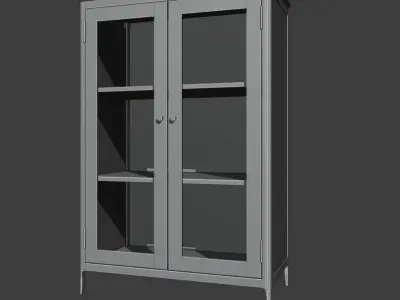 Cabinet Collection chest of drawers Low-poly 3D model