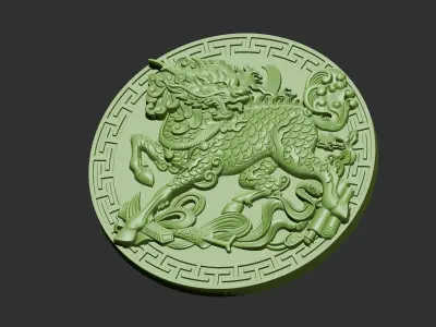 Kirin chinese dragon 3D print model